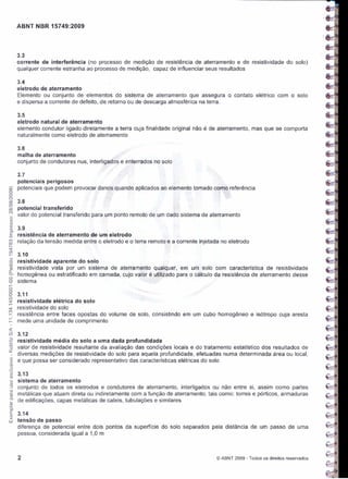 Nbr 15749   malha de aterramento