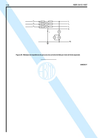118 NBR 5410:1997
Figura 26 - Medição da impedância do percurso da corrente de falta por meio de fonte separada
/ANEXO F
Licença de uso exclusivo para Petrobrás S/A
Cópia impressa pelo Sistema Target CENWeb
 