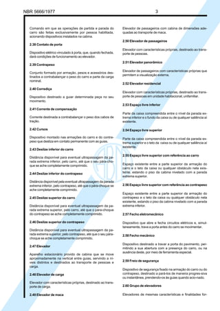 Nbr 5666 tb 6 - elevadores eletricos | PDF