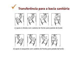 Transferência para a bacia sanitária
 