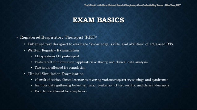 National Board for Respiratory Care Test Preparation