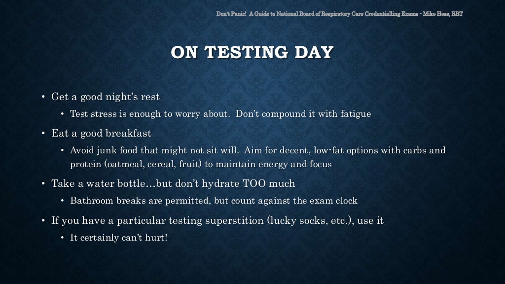 National Board for Respiratory Care Test Preparation