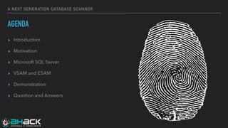 SQL Fingerprint NG - A Next Generation DB Scanner | PDF
