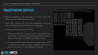 SQL Fingerprint NG - A Next Generation DB Scanner | PDF