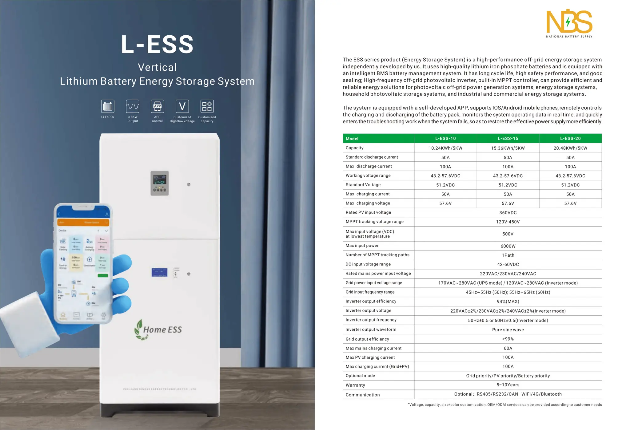 NBS Energy Storage Product Catalog PDF Consumer Electronics
