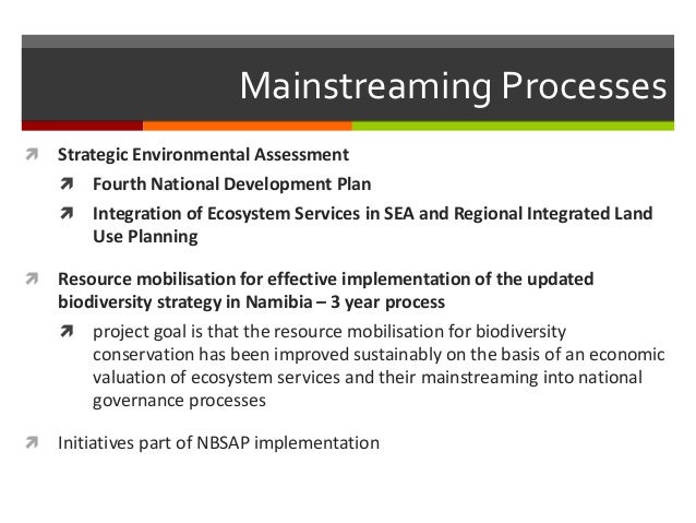 National biodiversity strategy and action plan