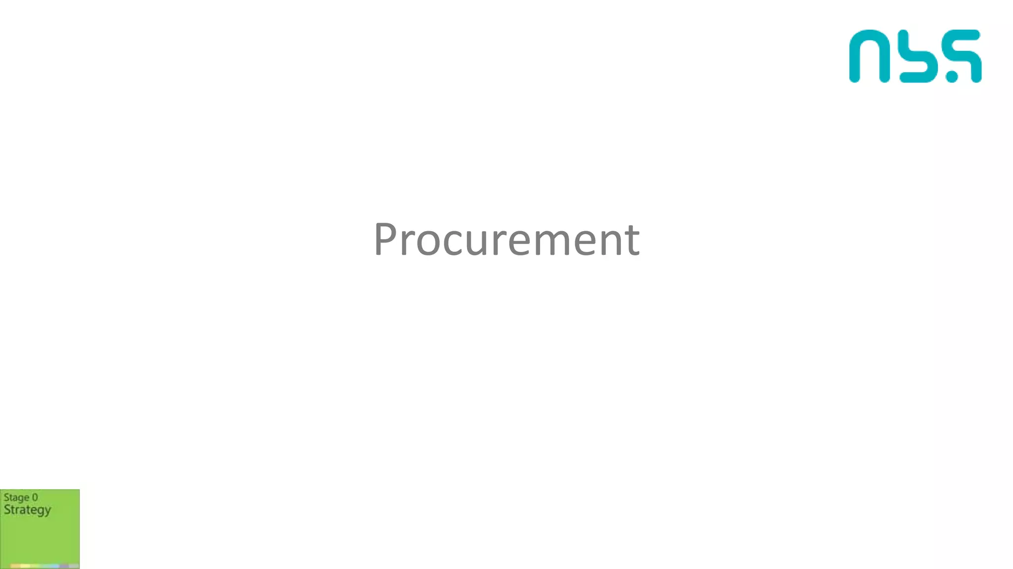 Procurement
 