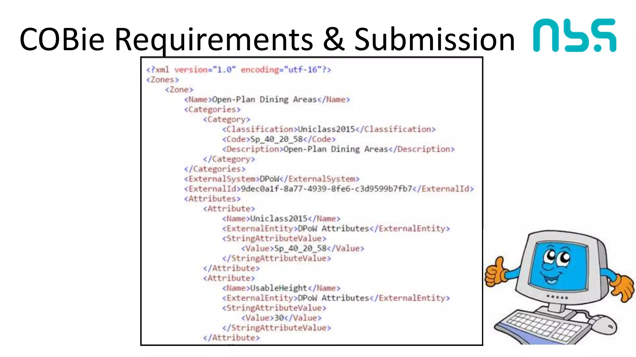 COBie Requirements & Submission
 