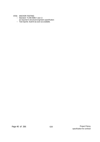Nbs Specification Example Pdf Nbs specification (updated for contract) | PDF