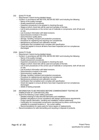 Nbs Specification Example Pdf Nbs specification (updated for contract) | PDF