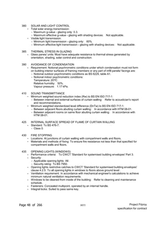 Nbs Specification Example Pdf Nbs specification (updated for contract) | PDF