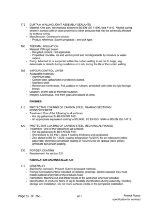 Nbs Specification Example Pdf Nbs specification (updated for contract) | PDF