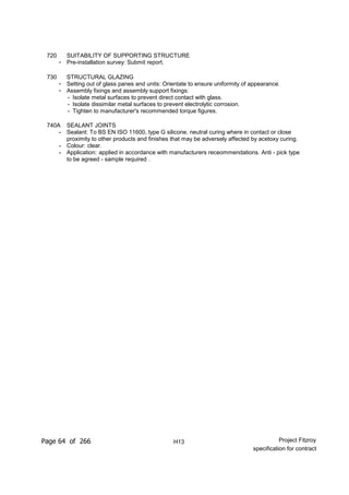 Nbs Specification Example Pdf Nbs specification (updated for contract) | PDF