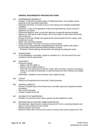 Nbs Specification Example Pdf Nbs specification (updated for contract) | PDF