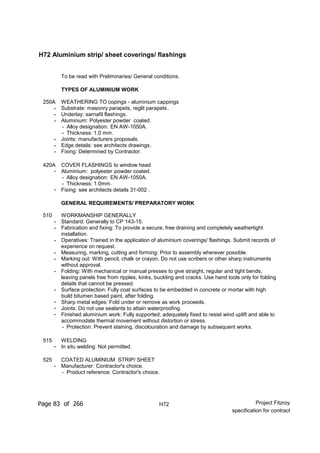 Nbs Specification Example Pdf Nbs specification (updated for contract) | PDF