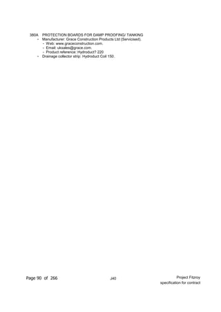 Nbs Specification Example Pdf Nbs specification (updated for contract) | PDF