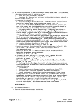 Nbs Specification Example Pdf Nbs specification (updated for contract) | PDF