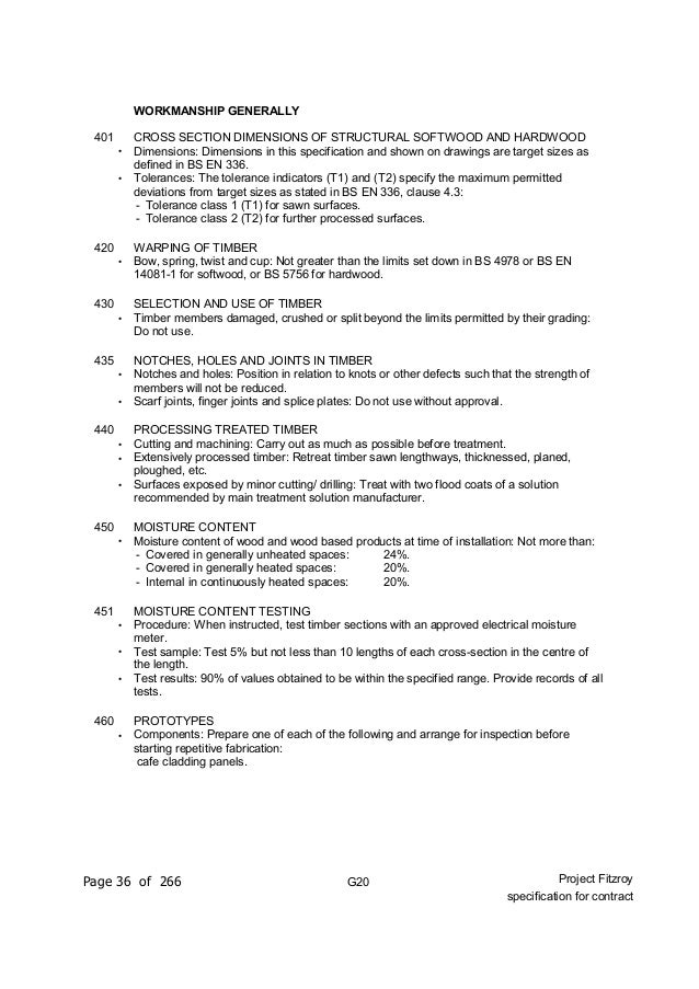 Nbs Specification Sections _ NBS Specification – SULC