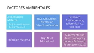 Neurobiología del Trastorno de Espectro Autista (TEA) | PPTX
