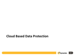 Cloud Based Data Protection



                              21
 