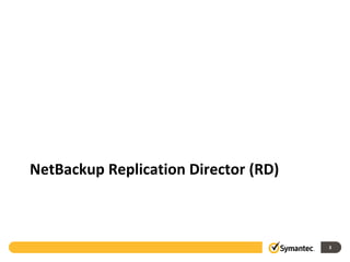 NetBackup Replication Director (RD)



                                      3
 