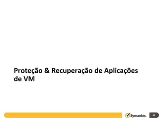 Proteção & Recuperação de Aplicações
de VM



                                       49
 