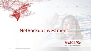 NetBackup Investment
Copyright © 2017 Veritas Technologies7
 