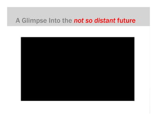 A Glimpse Into the not so distant future
 