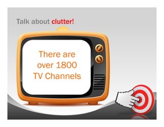 Talk about clutter!



      There are
      over 1800
     TV Channels
 
