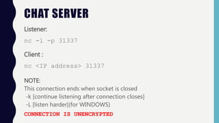 Netcat - A Swiss Army Tool | PPTX