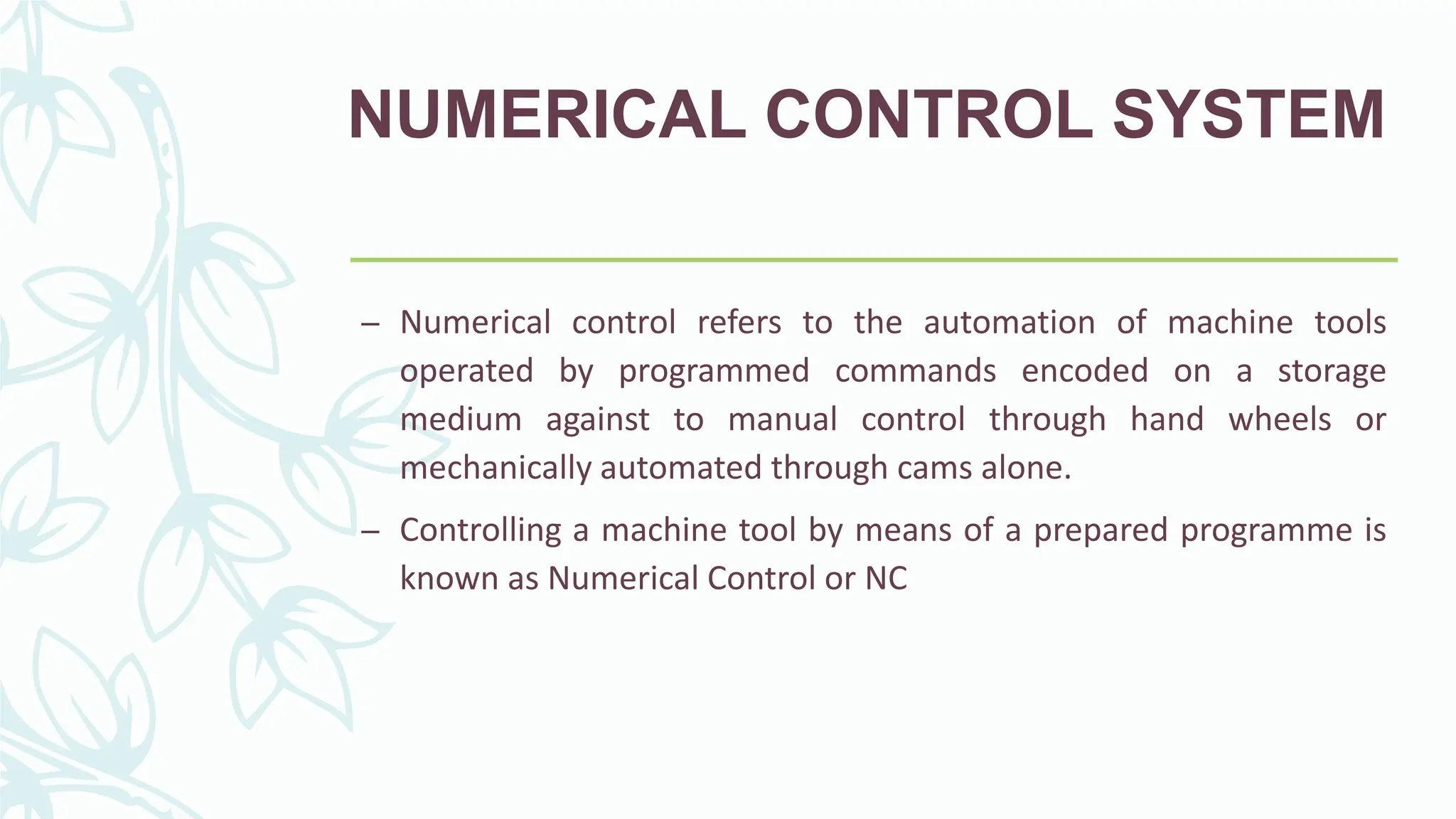 Numerical Controlled System Basic Fundamental | PPTX | Radio Control ...