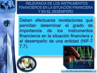 101
Lic. CPA. Jaime Javier Pacheco Q.
 