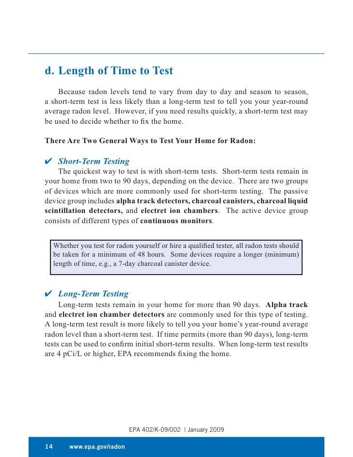 Radon Testing Room Temperature Radon Testing Room Temperature