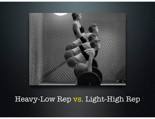 Heavy-Low Rep vs. Light-High Rep
 