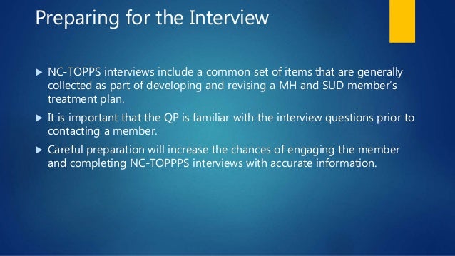 Nc topps provider training - part 2