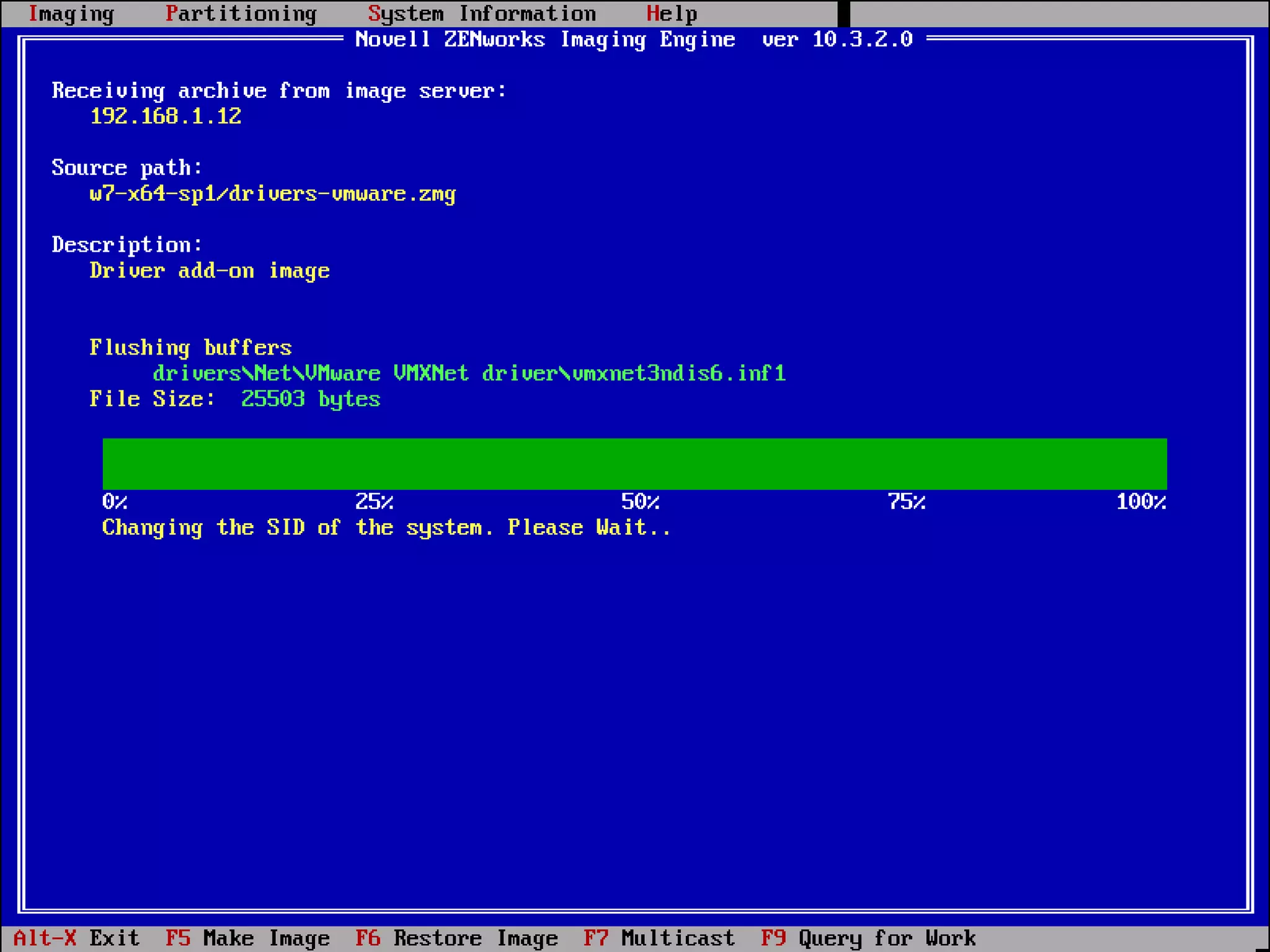 Restore drivers add-on image 