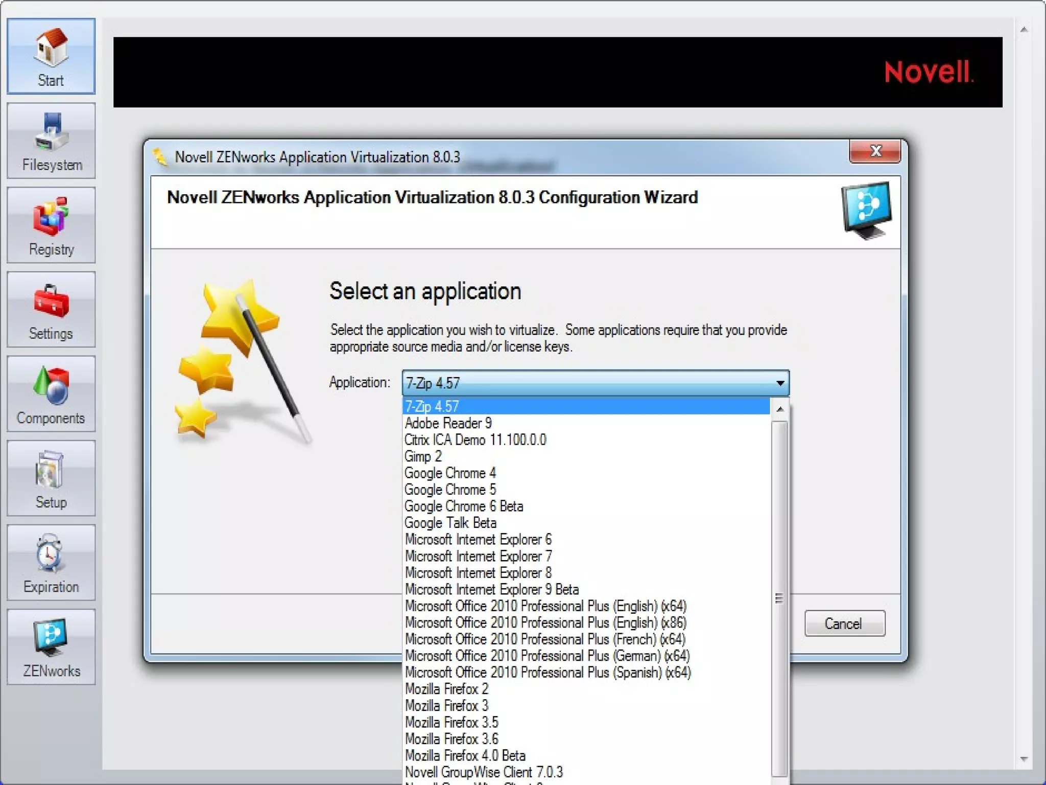 ZENworks Application Virtualization 