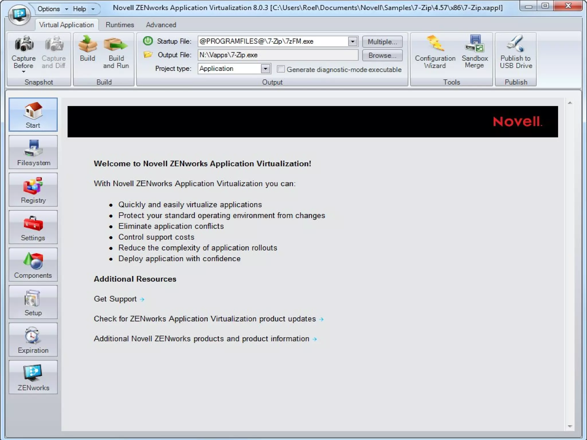 ZENworks Application Virtualization 