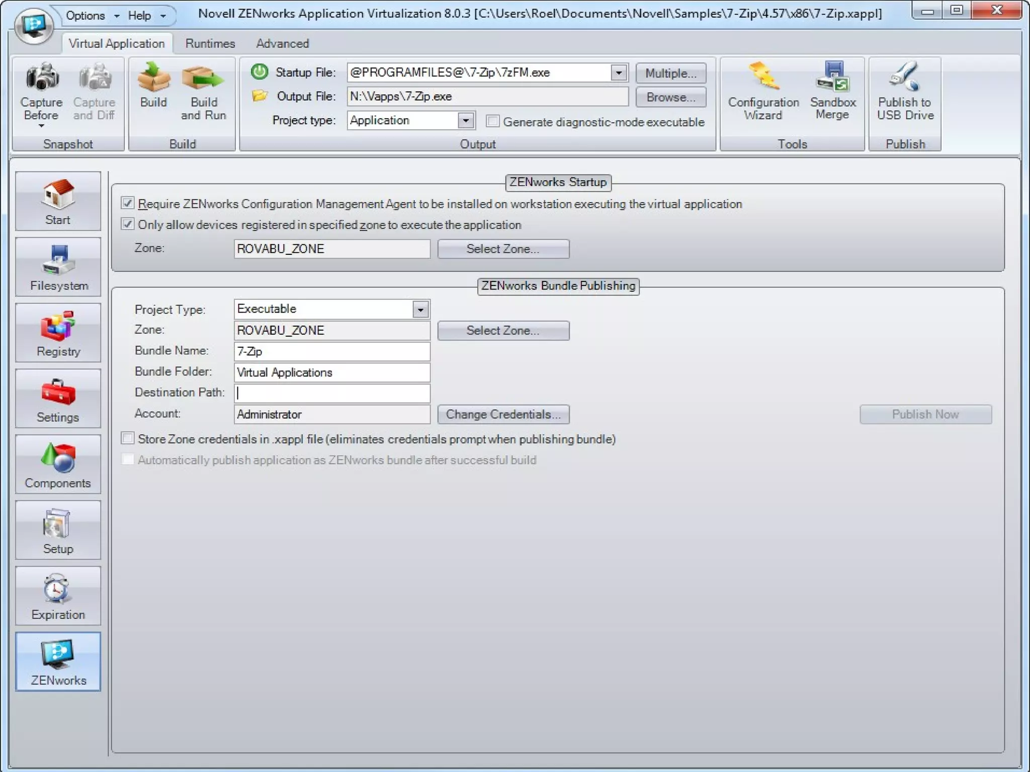 ZENworks Application Virtualization 
