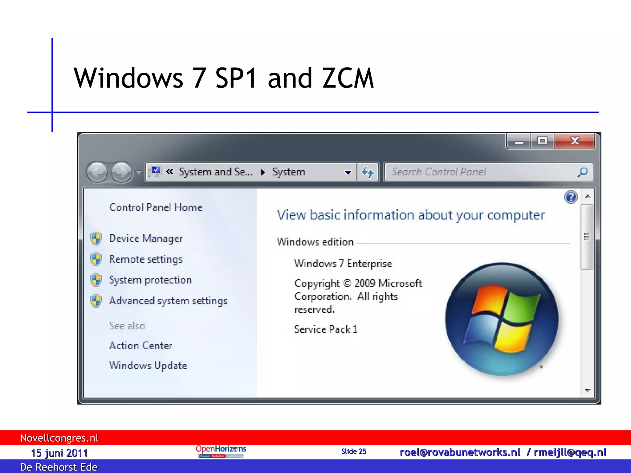 Windows 7 SP1 and ZCM 