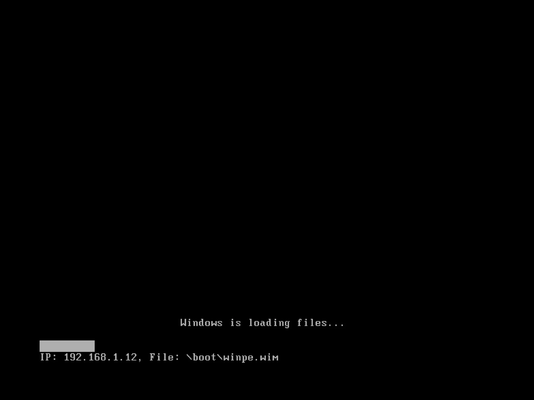 Preboot Services and WIM 