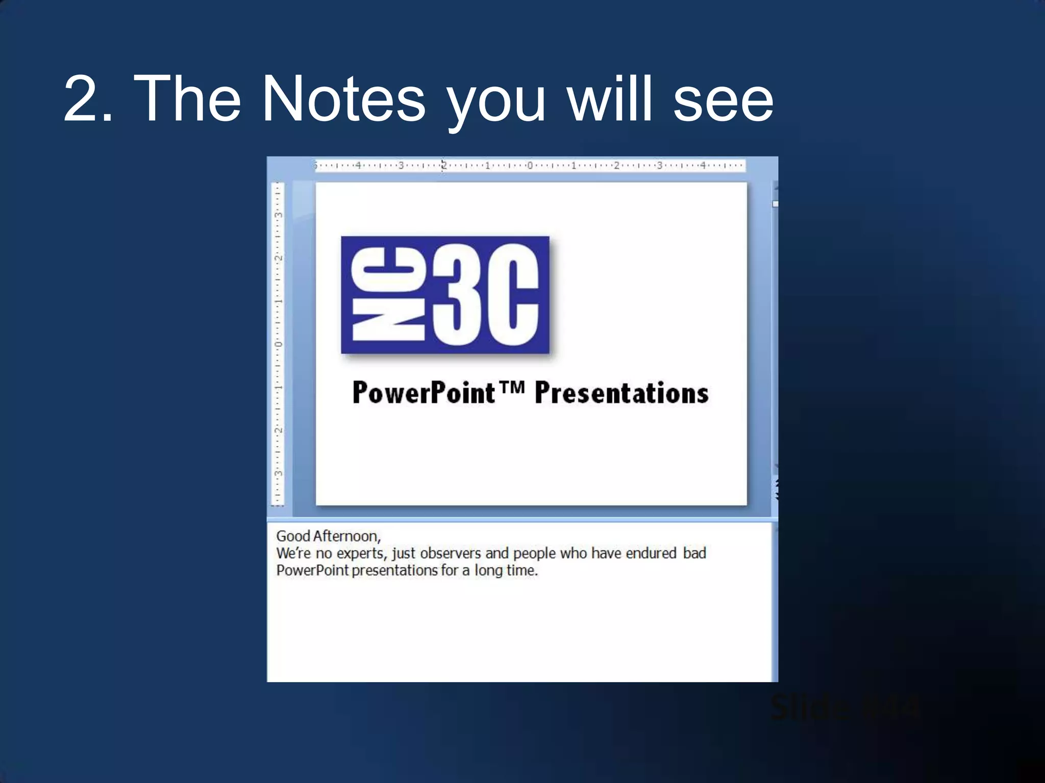 NC3C PowerPoint Presentations