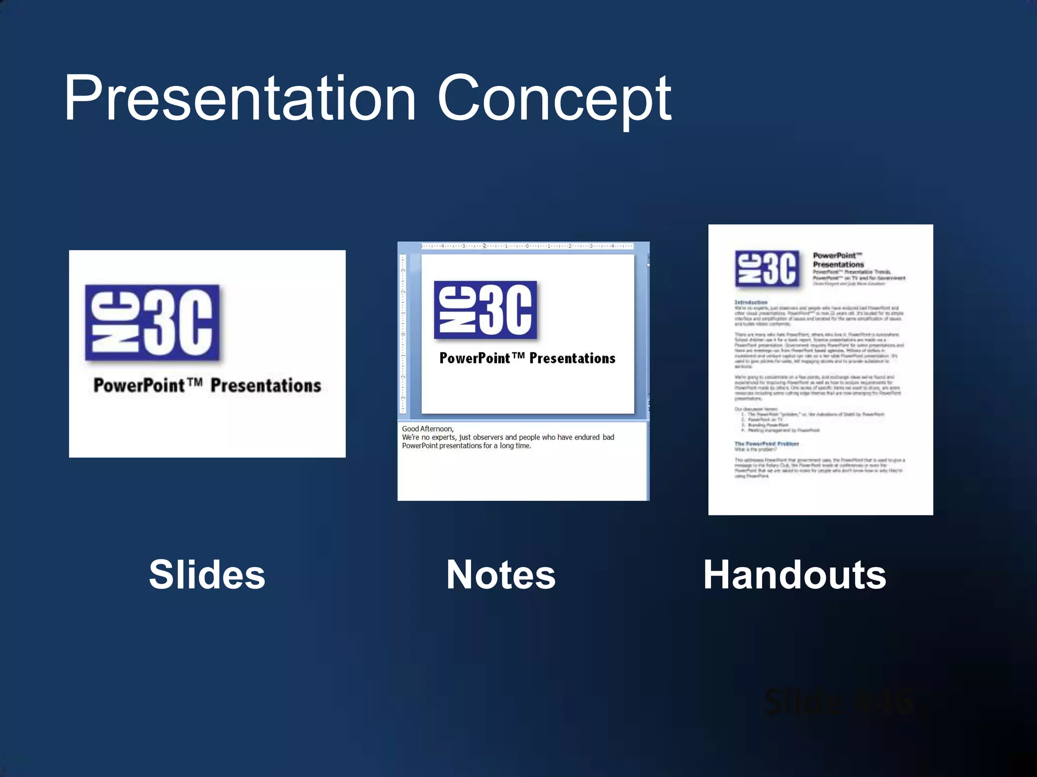 NC3C PowerPoint Presentations
