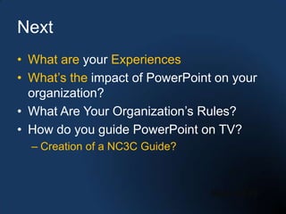 NC3C PowerPoint Presentations
