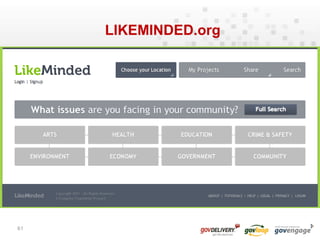 Fishing Pole =GovDelivery/Constant Contact – Automate communications and build your baseSTRATEGIES32Leverage Technology to…Help them help themselves and help you