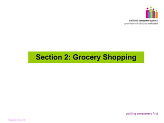 Section 2: Grocery Shopping 