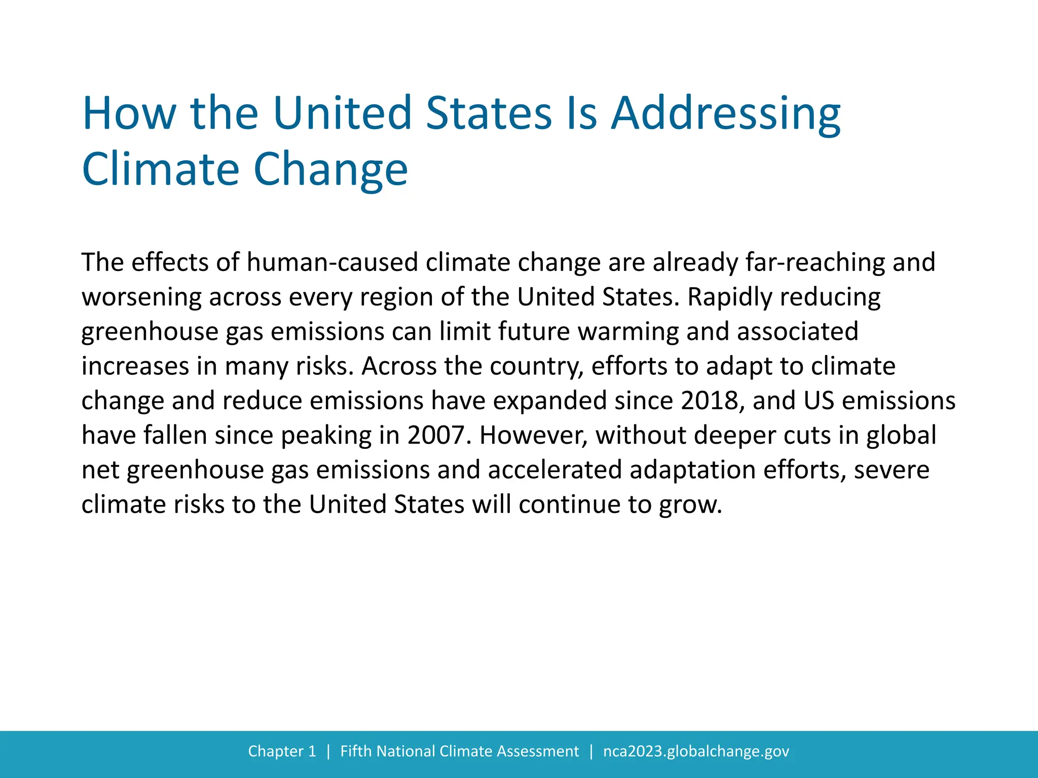 US Fifth National Climate Assessment | PPT