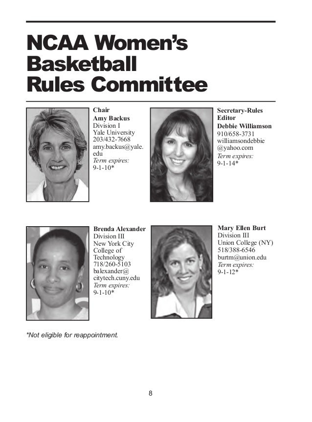 NCAA Rules 2010-2011