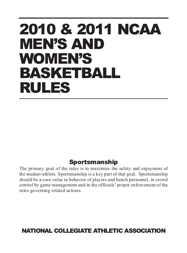 NCAA Rules 2010-2011