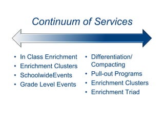 Internal ConsistencyDevelop the Criteria for Identification that matches yourProgram!